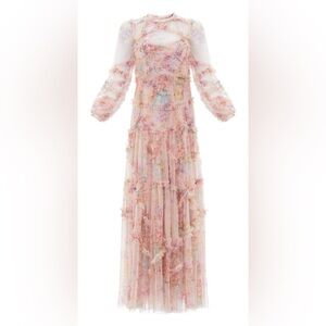Needle & Thread Pink Gown with Bishop Sleeves for Brides